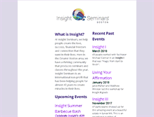 Tablet Screenshot of insightboston.org